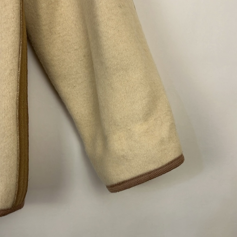 Turnaround by Cuddlecoat wool jacket reversible brown and cream M - Picture 10 of 15